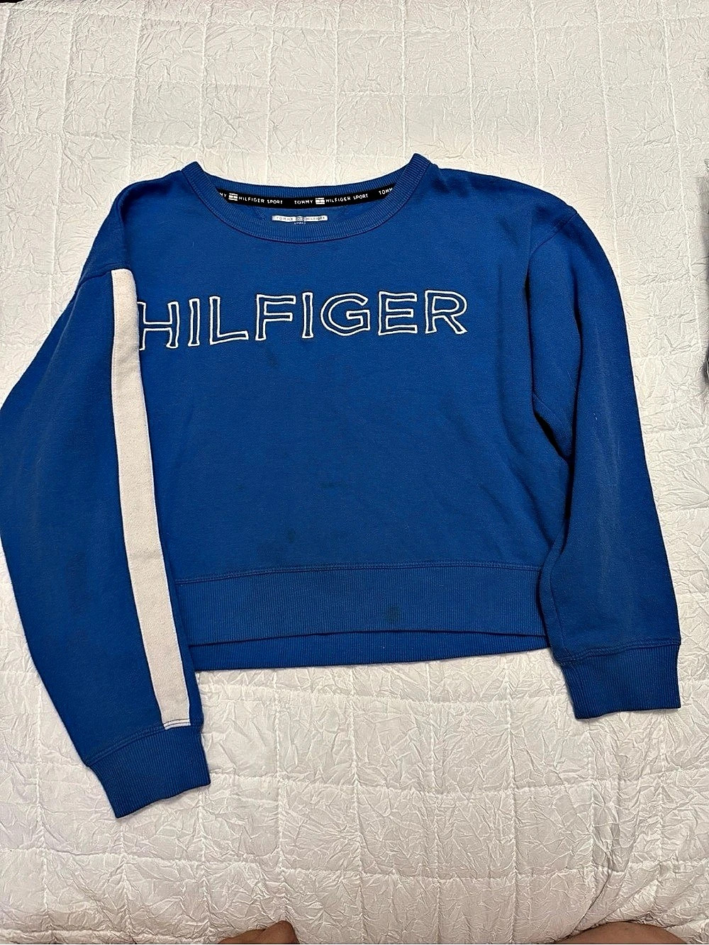 Tommy Hilfiger Logo Sweatshirt in Blue Size Small Like New